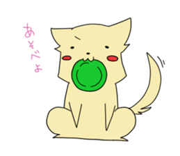 Glutinous rice cake animals sticker #7440135