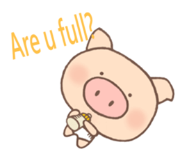 Dumpling Pig (English) sticker #7440336