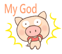 Dumpling Pig (English) sticker #7440339