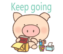 Dumpling Pig (English) sticker #7440341