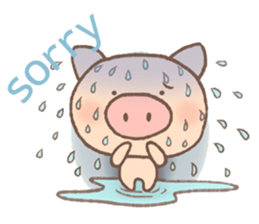 Dumpling Pig (English) sticker #7440348