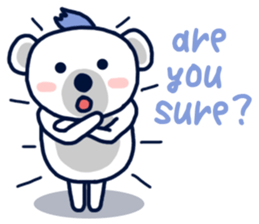 Charming Koala Baby sticker #7440526