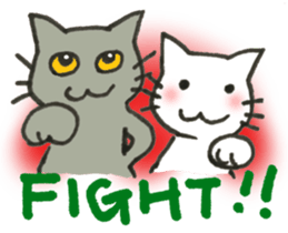Kissa and Harmaa,  cats for conversation sticker #7440547
