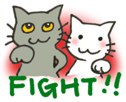 Kissa and Harmaa, cats for conversation sticker #7440547