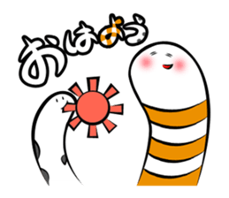 Twin conger eel sticker #7441572