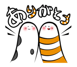 Twin conger eel sticker #7441574