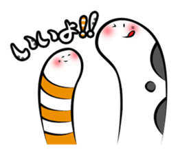 Twin conger eel sticker #7441576
