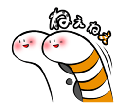 Twin conger eel sticker #7441582