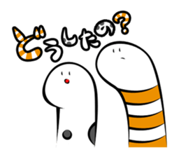 Twin conger eel sticker #7441583