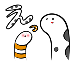 Twin conger eel sticker #7441585