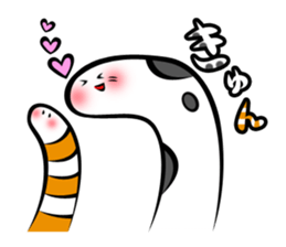 Twin conger eel sticker #7441589