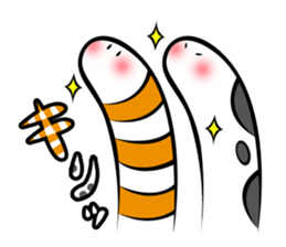 Twin conger eel sticker #7441590
