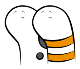 Twin conger eel sticker #7441592