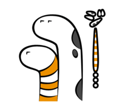 Twin conger eel sticker #7441594