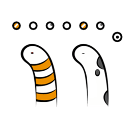 Twin conger eel sticker #7441595