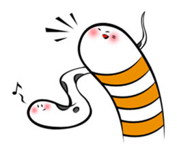 Twin conger eel sticker #7441599