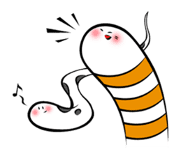 Twin conger eel sticker #7441599