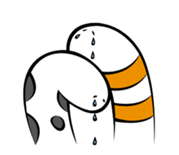 Twin conger eel sticker #7441601