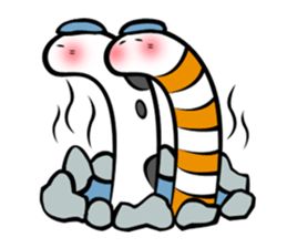 Twin conger eel sticker #7441604