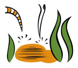 Twin conger eel sticker #7441605