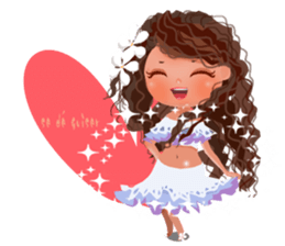 CHOU CHOU [Hula and Tahitian dance]EX sticker #7443493