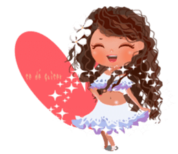 CHOU CHOU [Hula and Tahitian dance]EX sticker #7443493
