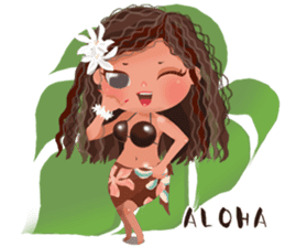 CHOU CHOU [Hula and Tahitian dance]EX sticker #7443494