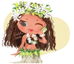 CHOU CHOU [Hula and Tahitian dance]EX sticker #7443495