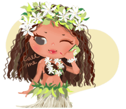 CHOU CHOU [Hula and Tahitian dance]EX sticker #7443495