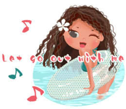 CHOU CHOU [Hula and Tahitian dance]EX sticker #7443497