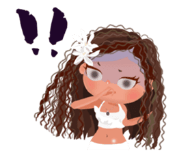 CHOU CHOU [Hula and Tahitian dance]EX sticker #7443511