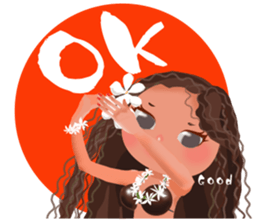 CHOU CHOU [Hula and Tahitian dance]EX sticker #7443514