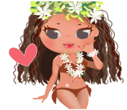 CHOU CHOU [Hula and Tahitian dance]EX sticker #7443517