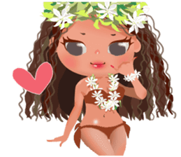 CHOU CHOU [Hula and Tahitian dance]EX sticker #7443517