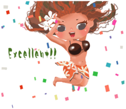 CHOU CHOU [Hula and Tahitian dance]EX sticker #7443519