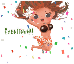 CHOU CHOU [Hula and Tahitian dance]EX sticker #7443519