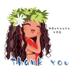 CHOU CHOU [Hula and Tahitian dance]EX sticker #7443520