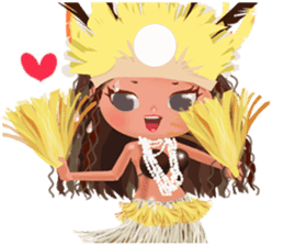 CHOU CHOU [Hula and Tahitian dance]EX sticker #7443522
