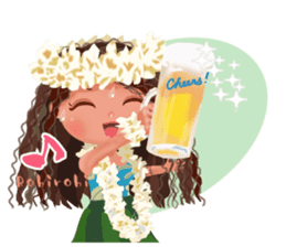 CHOU CHOU [Hula and Tahitian dance]EX sticker #7443524