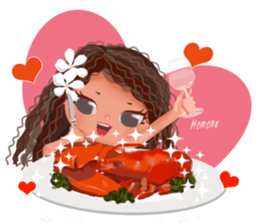 CHOU CHOU [Hula and Tahitian dance]EX sticker #7443525