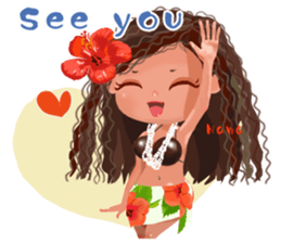 CHOU CHOU [Hula and Tahitian dance]EX sticker #7443530