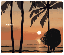 CHOU CHOU [Hula and Tahitian dance]EX sticker #7443531