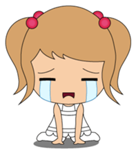 Miki and her cat sticker #7444097