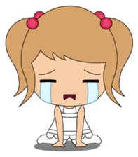 Miki and her cat sticker #7444097