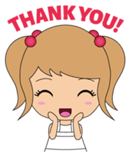 Miki and her cat sticker #7444102