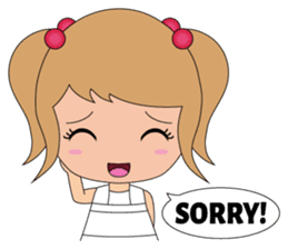 Miki and her cat sticker #7444110