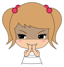 Miki and her cat sticker #7444112