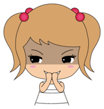 Miki and her cat sticker #7444112