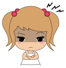 Miki and her cat sticker #7444116