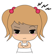 Miki and her cat sticker #7444116